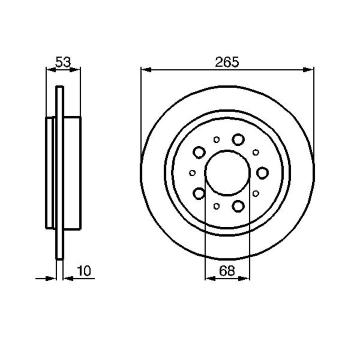 Brzdový kotouč BOSCH 0 986 478 042