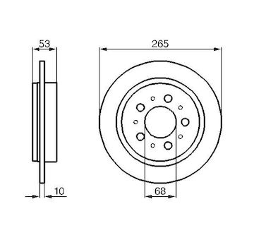 Brzdový kotouč BOSCH 0 986 478 042