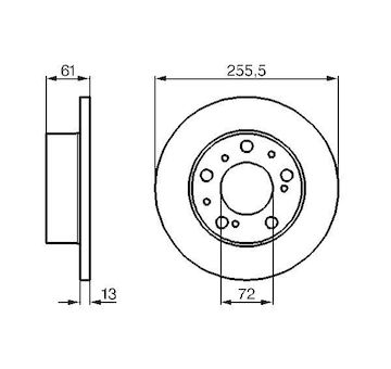 Brzdový kotouč BOSCH 0 986 478 067