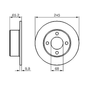 Brzdový kotouč BOSCH 0 986 478 073