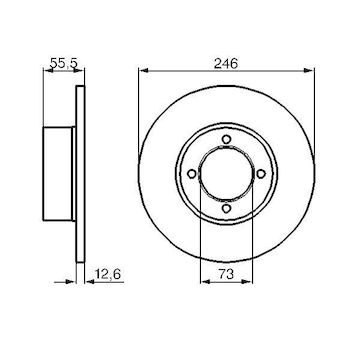 Brzdový kotouč BOSCH 0 986 478 082