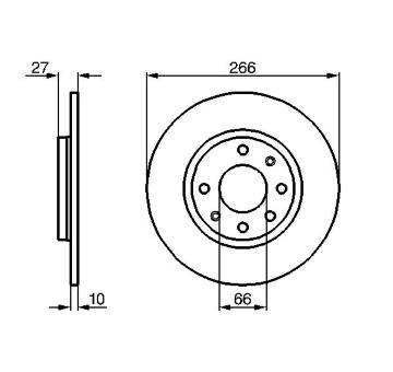 Brzdový kotouč BOSCH 0 986 478 090