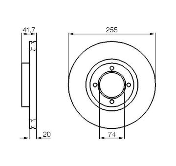 Brzdový kotouč BOSCH 0 986 478 106