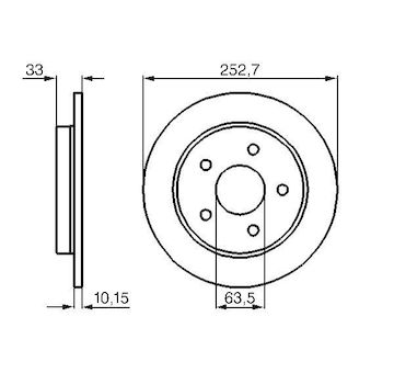 Brzdový kotouč BOSCH 0 986 478 196