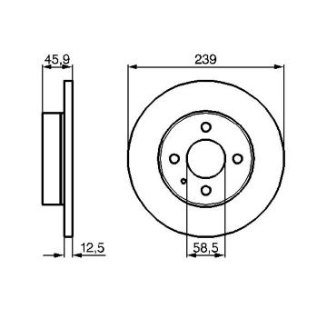 Brzdový kotouč BOSCH 0 986 478 212