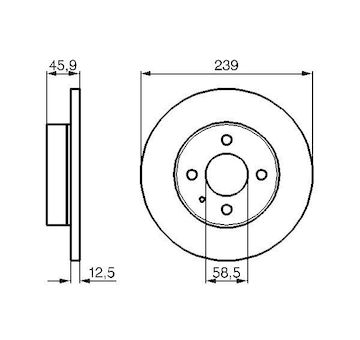 Brzdový kotouč BOSCH 0 986 478 212