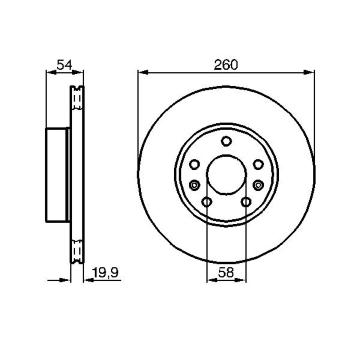 Brzdový kotouč BOSCH 0 986 478 218