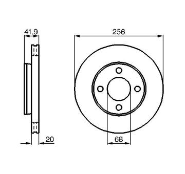 Brzdový kotouč BOSCH 0 986 478 225