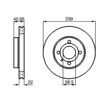 Brzdový kotouč BOSCH 0 986 478 228