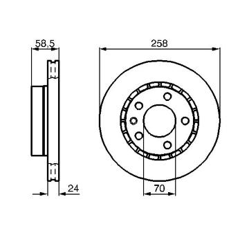 Brzdový kotouč BOSCH 0 986 478 265