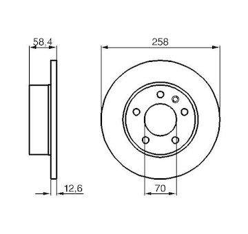 Brzdový kotouč BOSCH 0 986 478 266