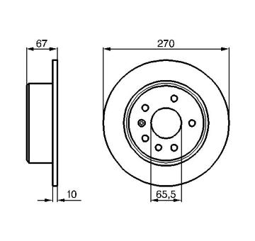 Brzdový kotouč BOSCH 0 986 478 267