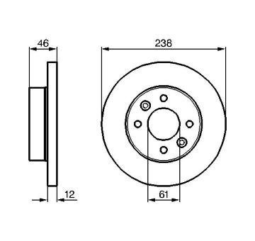 Brzdový kotouč BOSCH 0 986 478 274