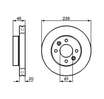 Brzdový kotouč BOSCH 0 986 478 275