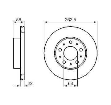 Brzdový kotouč BOSCH 0 986 478 283