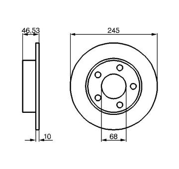 Brzdový kotouč BOSCH 0 986 478 315