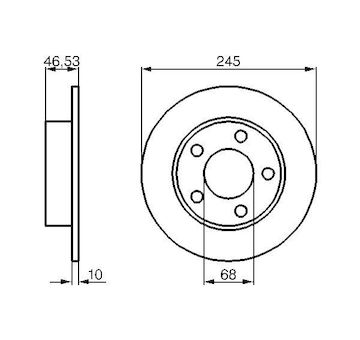 Brzdový kotouč BOSCH 0 986 478 315