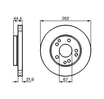 Brzdový kotouč BOSCH 0 986 478 330