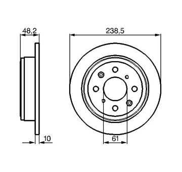 Brzdový kotouč BOSCH 0 986 478 350