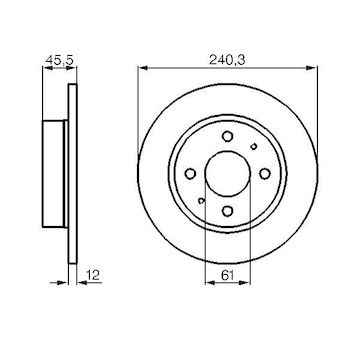 Brzdový kotouč BOSCH 0 986 478 368