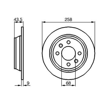 Brzdový kotouč BOSCH 0 986 478 374