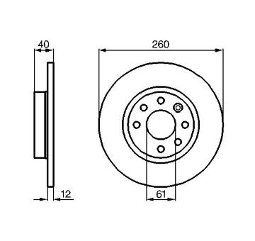 Brzdový kotouč BOSCH 0 986 478 386