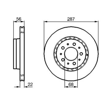 Brzdový kotouč BOSCH 0 986 478 388