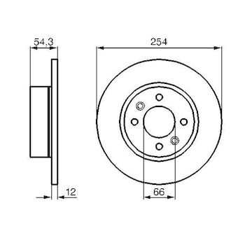 Brzdový kotouč BOSCH 0 986 478 390