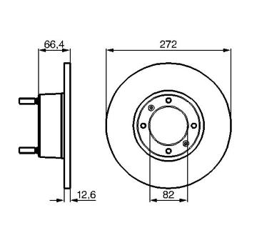 Brzdový kotouč BOSCH 0 986 478 402