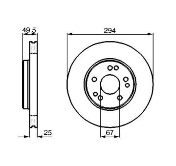 Brzdový kotouč BOSCH 0 986 478 428