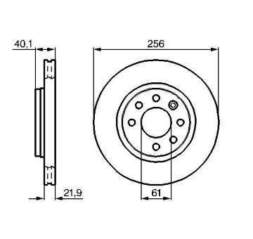 Brzdový kotouč BOSCH 0 986 478 431