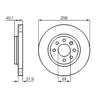 Brzdový kotouč BOSCH 0 986 478 431