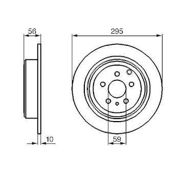 Brzdový kotouč BOSCH 0 986 478 435