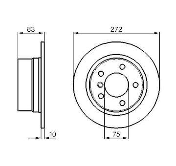 Brzdový kotouč BOSCH 0 986 478 439