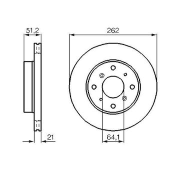 Brzdový kotouč BOSCH 0 986 478 447