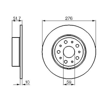 Brzdový kotouč BOSCH 0 986 478 463