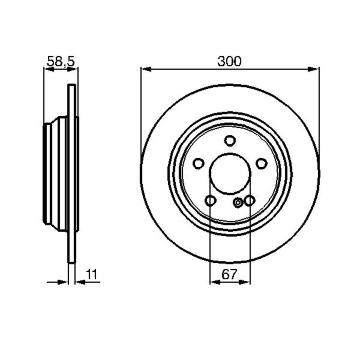 Brzdový kotouč BOSCH 0 986 478 472