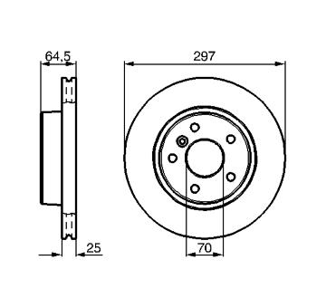 Brzdový kotouč BOSCH 0 986 478 483