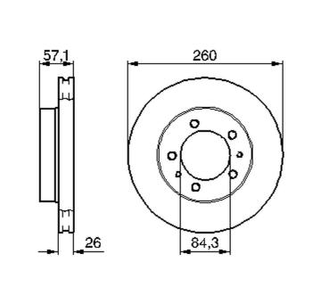 Brzdový kotouč BOSCH 0 986 478 484