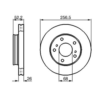 Brzdový kotouč BOSCH 0 986 478 485