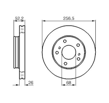 Brzdový kotouč BOSCH 0 986 478 485