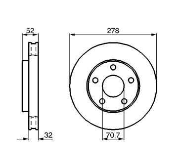 Brzdový kotouč BOSCH 0 986 478 486