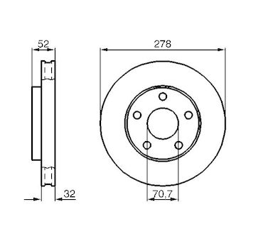 Brzdový kotouč Bosch 0986478486