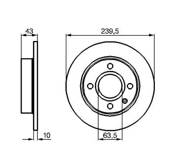 Brzdový kotouč BOSCH 0 986 478 501