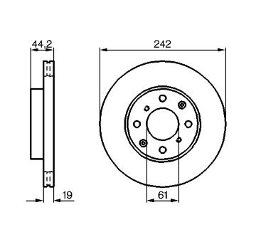 Brzdový kotouč BOSCH 0 986 478 503