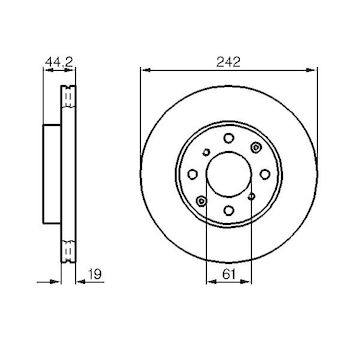 Brzdový kotouč BOSCH 0 986 478 503