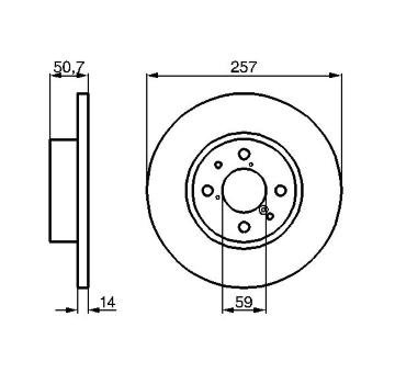 Brzdový kotouč BOSCH 0 986 478 517