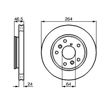 Brzdový kotouč BOSCH 0 986 478 523