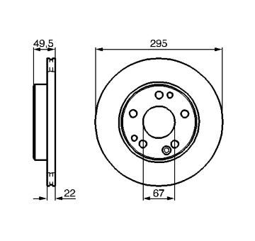 Brzdový kotouč BOSCH 0 986 478 525