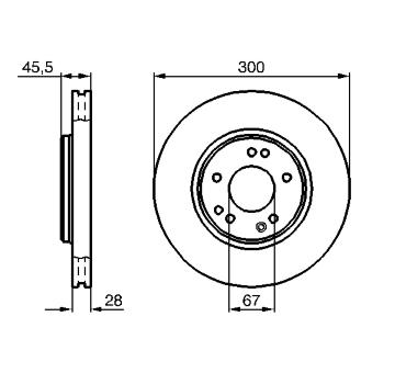 Brzdový kotouč BOSCH 0 986 478 526